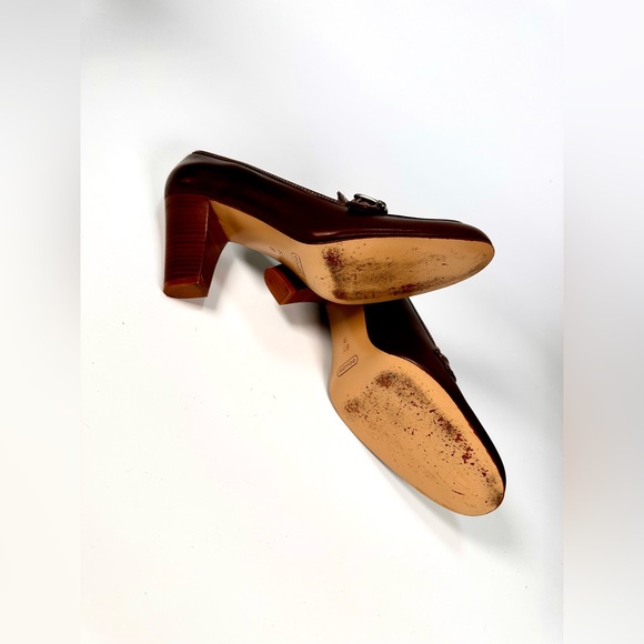 Coach Loafers Katrina Leather Pump Heels Made in Italy - Picture 8 of 11